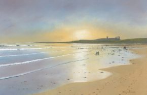 Sunrise over Dunstanburgh Castle